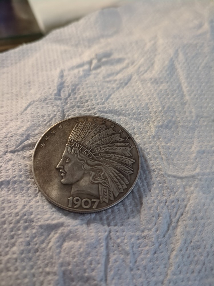 1907 10 dollar coin Indian