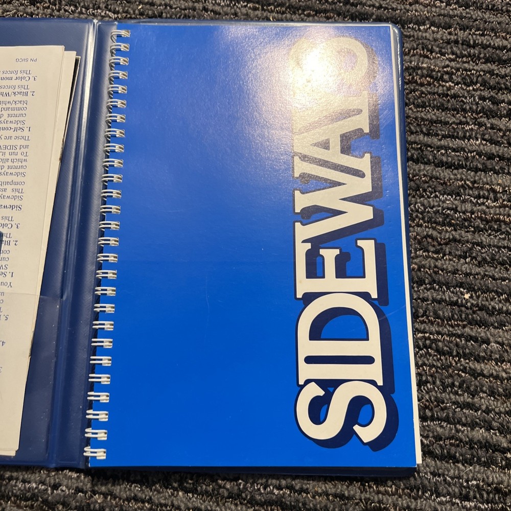 Sideways Software IBM PC Funk MANUAL, 1987 Rotate Spreadsheets for Dot Matrix