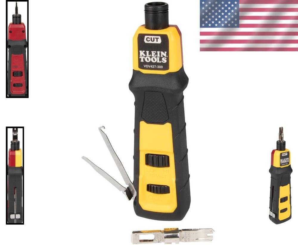 Professional Impact Punchdown Tool with Adjustable Force