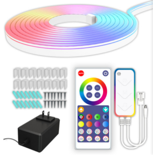 WIFI smart silicone Bluetooth remote control marquee strip light free shipment