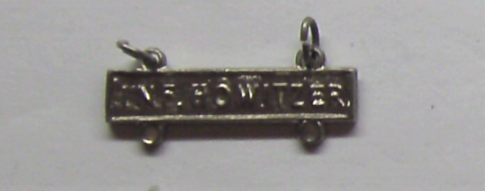 U. S. Army Basic Qualification Badge INFANTRY HOWITZER Bar Shiny Brite