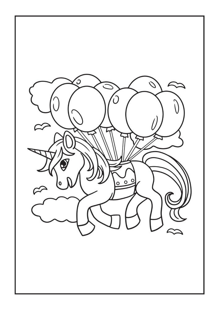 Unicorn Fun Activity Coloring Book eLearning INSTANT DIGITAL DOWNLOAD