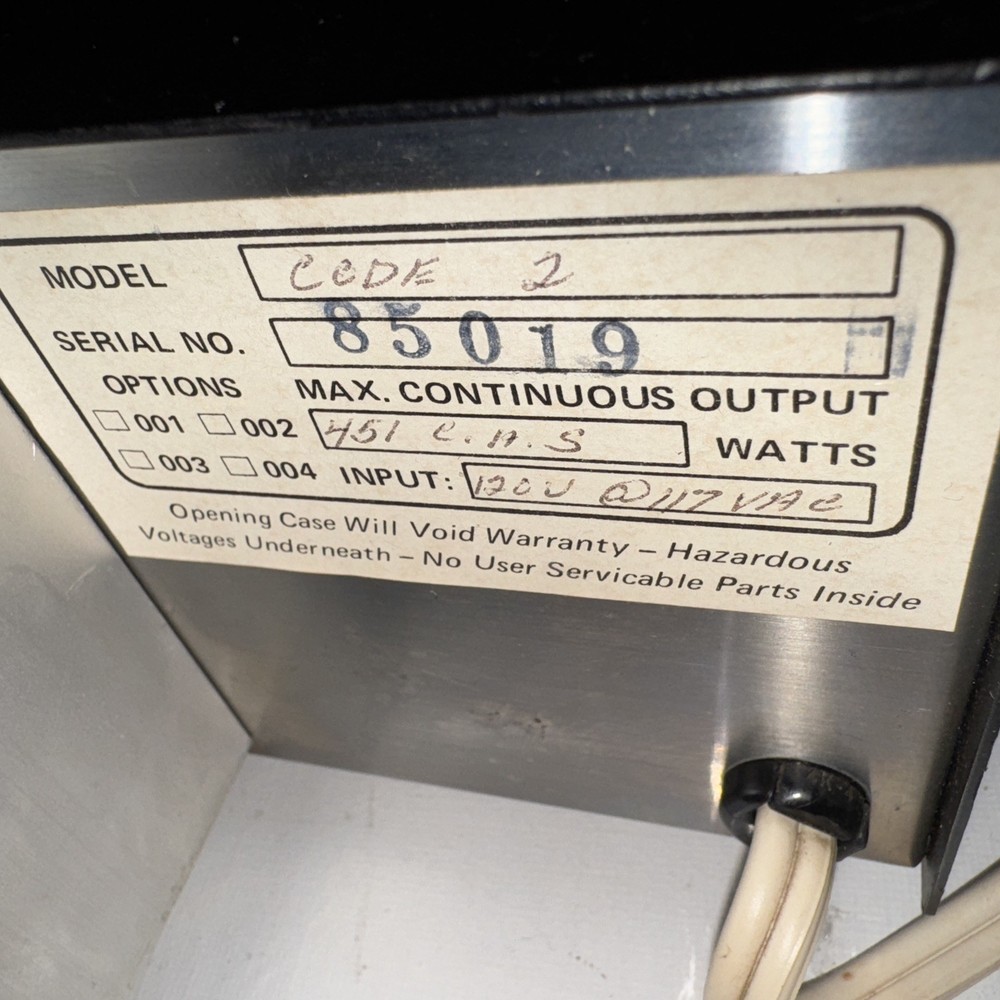 Vintage - Electronic Regulated POWER SUPPLY - Solid State -short Circuit Proof