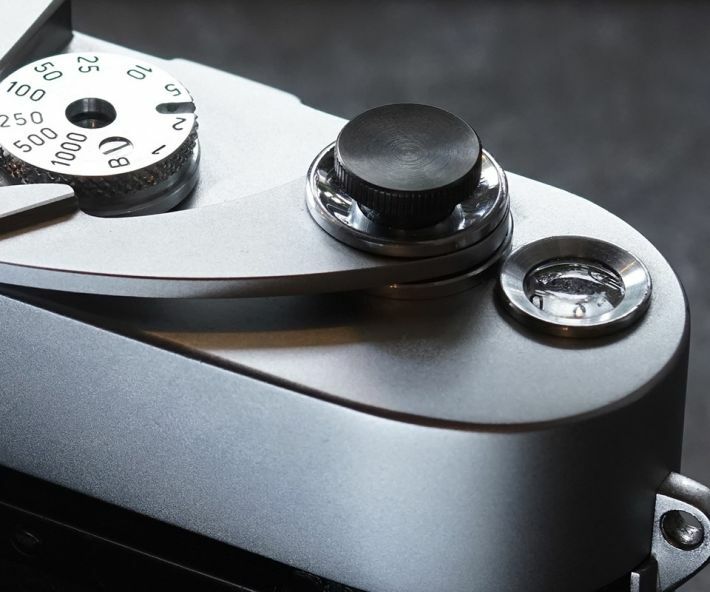 NANIGASHI Shutter Release Button BRASS Black ' Small ' S Size #014683