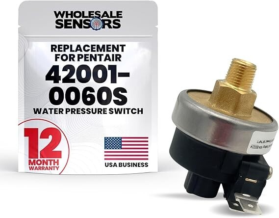 Replacement for Pentair 42001-0060S Water Pressure Switch for Pool & Spa Heaters