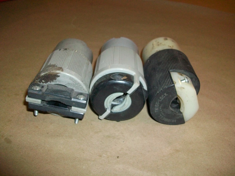 3PC HUBBELL / H&H 480V 20AMP SOCKET