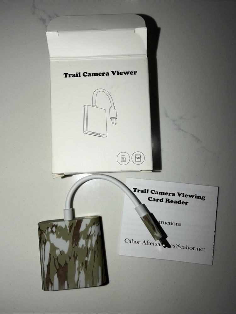 SD Card Reader for IPhone 14 & Below Trail  Camera Micro SD Card Reader Viewer