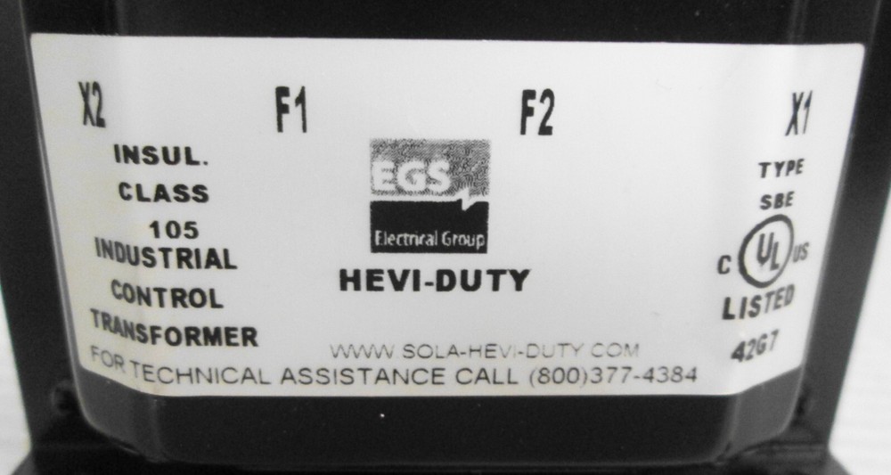 Hevi-Duty E250WB Industrial Control Transformer .250KVA