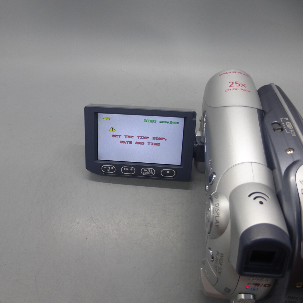 Canon DC100 Handheld DVD-RW Camcorder Silver Tested