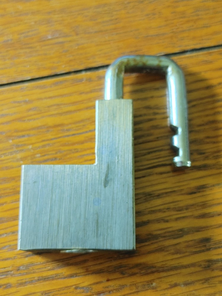Vintage Trailer Coupler Lock Padlock With Key