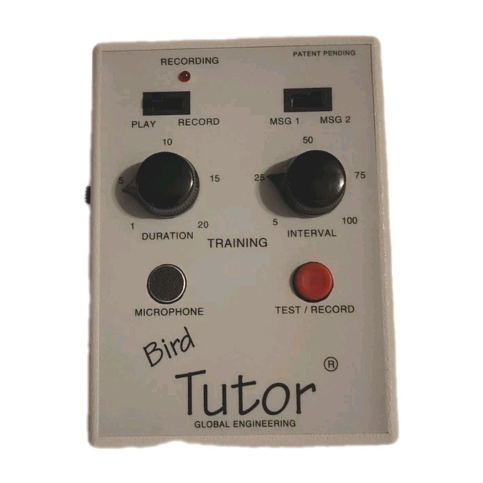 Global Engineering Bird Tutor Voice-Recording Training Machine Tested Working
