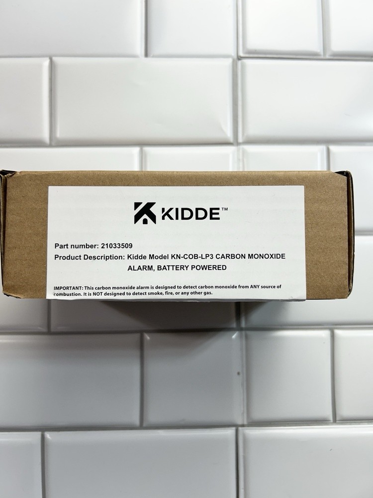 Kidde Carbon Monoxide Detector, Battery Powered Co Alarm With Leds, Test-reset