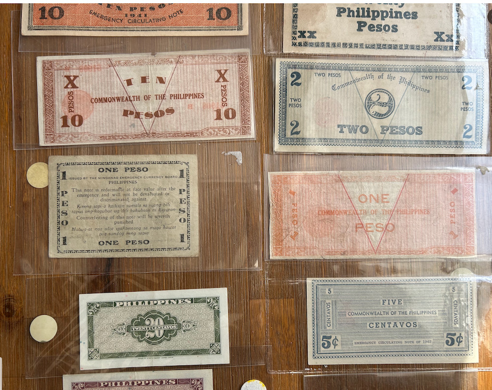 PHILIPPINES WWII 14 BANKNOTES