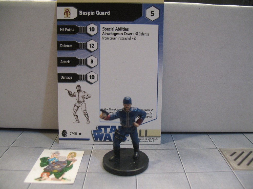 =Star Wars IMPERIAL ENTANGLEMENTS Bespin Guard 27/40 with card=