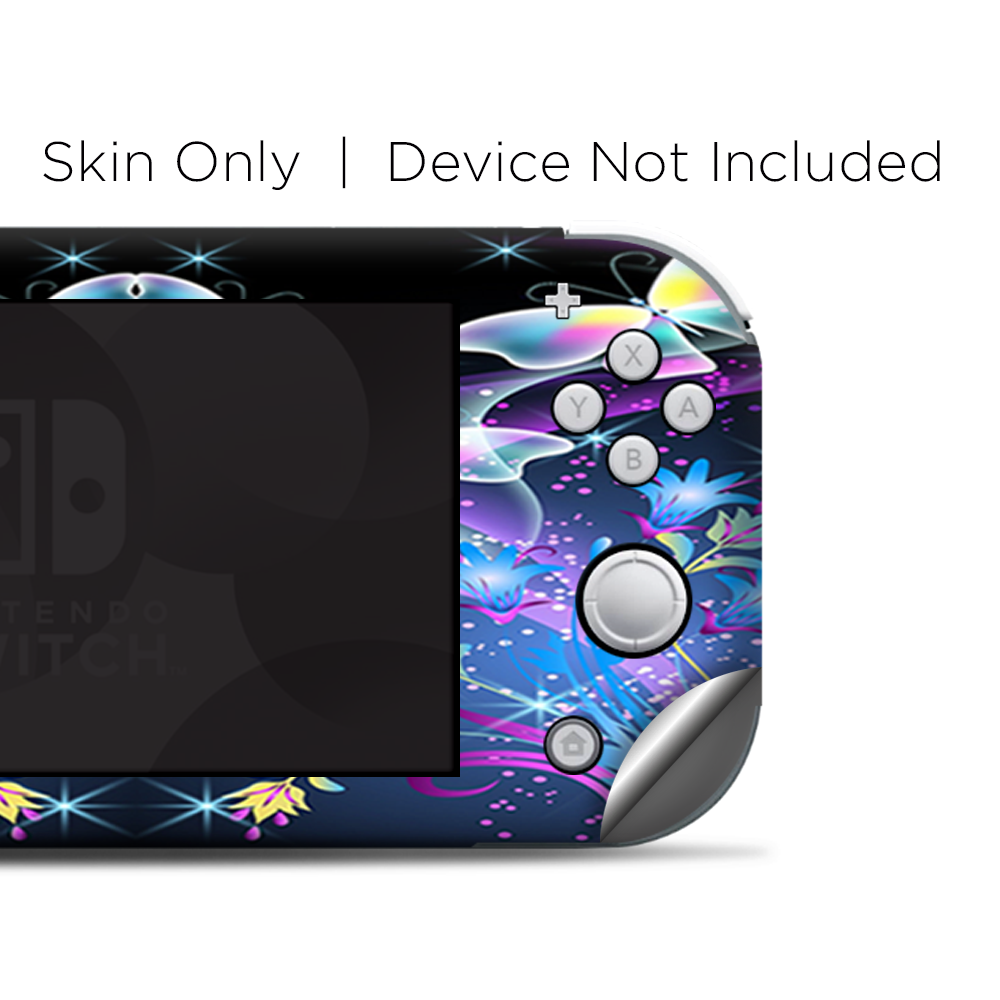 Skins Decals wrap for Nintendo Switch Lite - glowing butterflies in flight