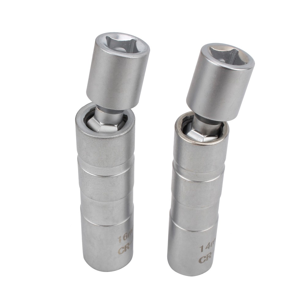 14MM 16MM Thin Wall Magnetic Swivel Spark Plug Socket 12-Point Removal Tools