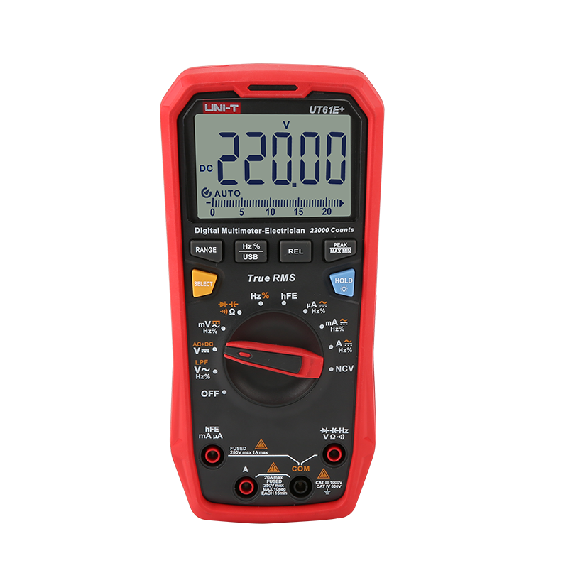 UNI-T UT61E+ 1000V True RMS Digital Multimeter USB Data hold/backlight✦Kd