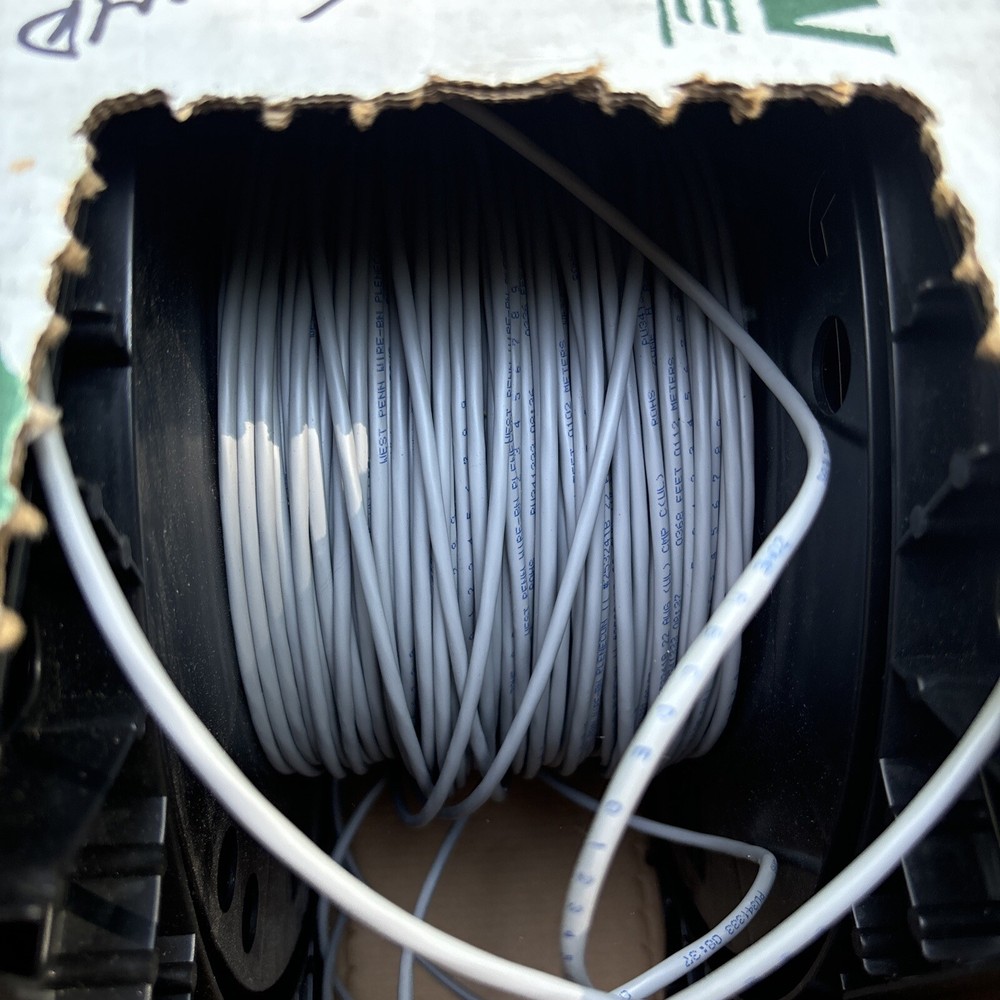 West Penn 253241BGY 4C 22G Stranded, Shielded Plenum Communication Cable 400’
