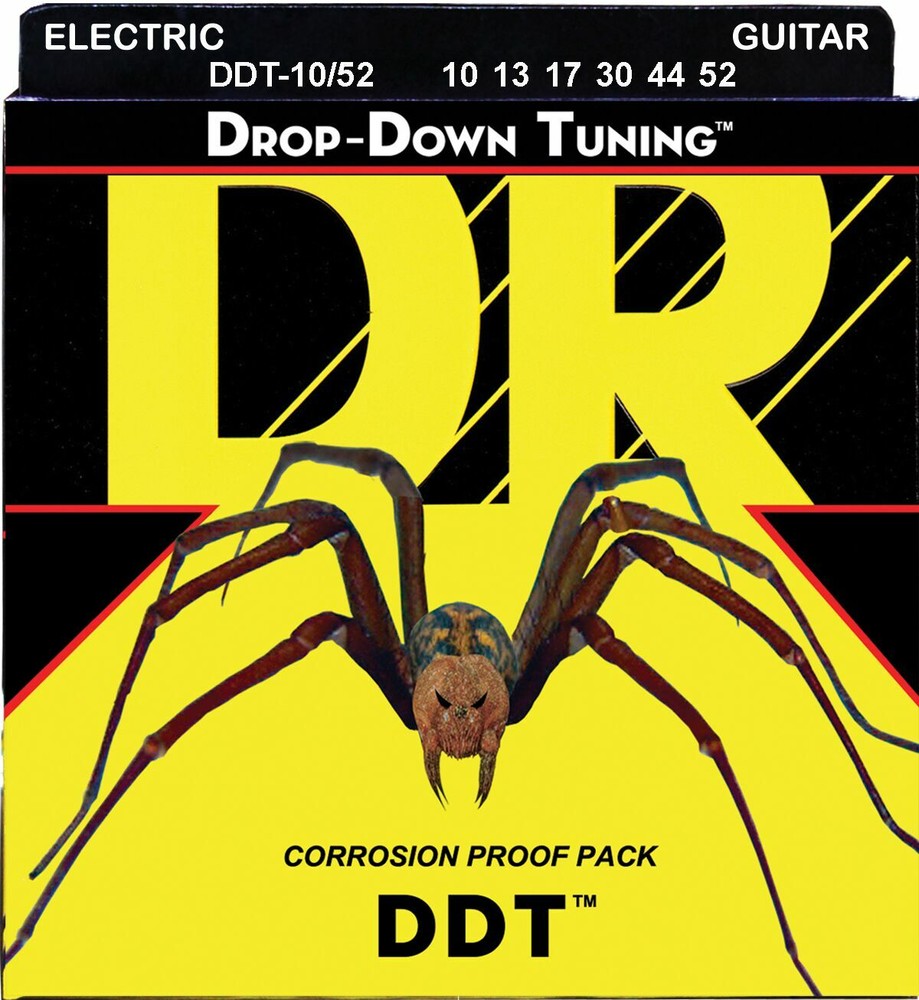 DR DDT-10/52 Electric Guitar Strings drop down tuning medium 10-52