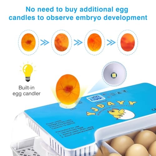 Incubators for Hatching Eggs 15-35 Eggs Incubator with Automatic Egg Blue