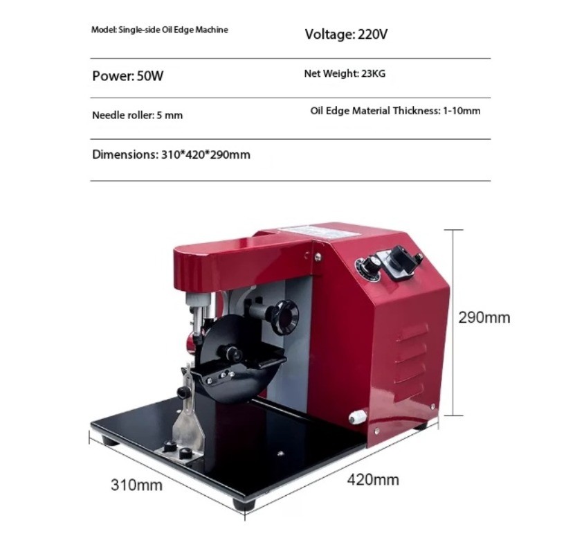 Leather Strap Edge-Dyeing Machine / Variable-Speed Edge-Coating Machine
