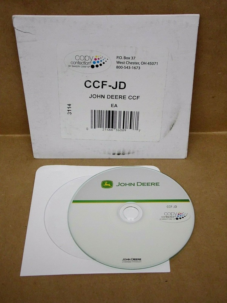 Copy Confection Cake Image Bakery Software JOHN DEERE CCF-JD 3114