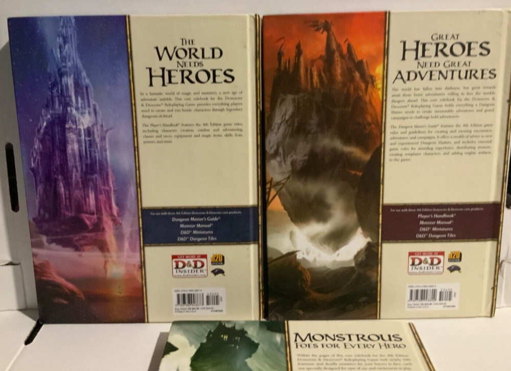 Dungeons & Dragons 4th Edition Core Rulebook Collection