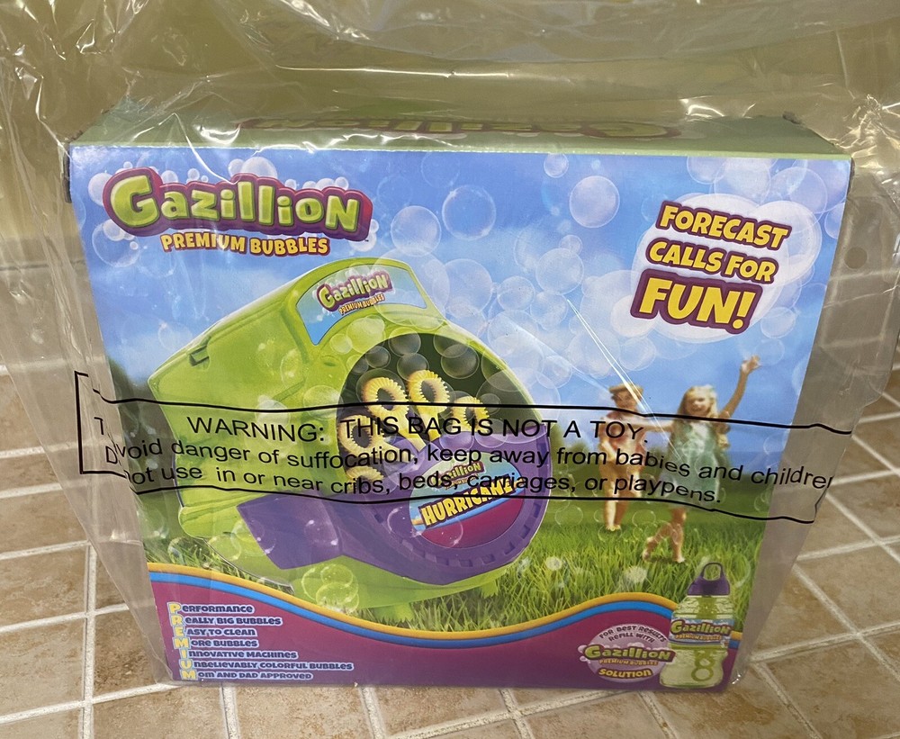 Gazillion Bubbles Hurricane Bubble Making Machine Portable Bubble Maker