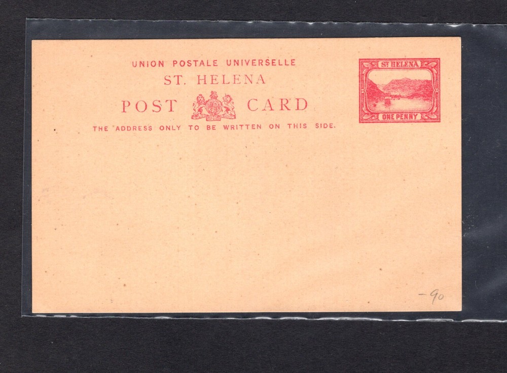St  Helena   early  postal   card   unused