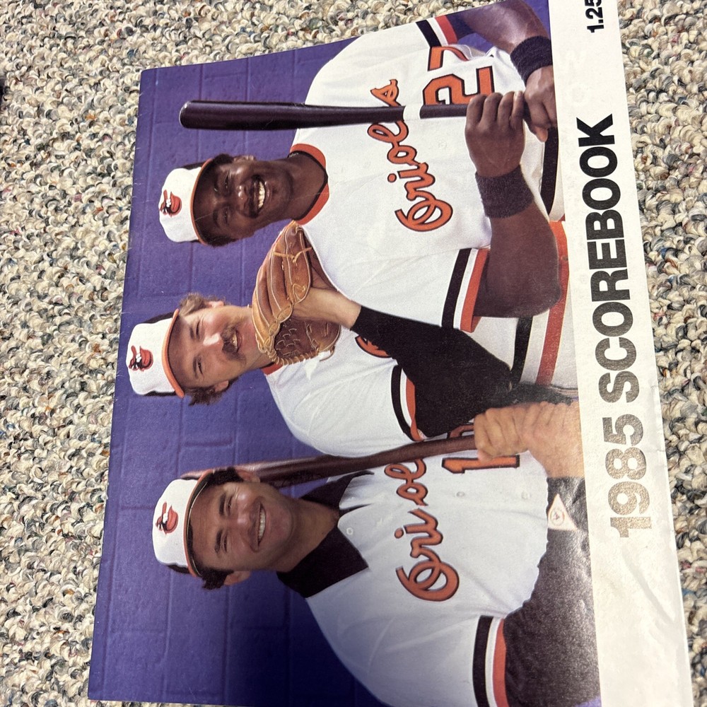 baltimore orioles 1979-1986 Program & Yearbook Lot