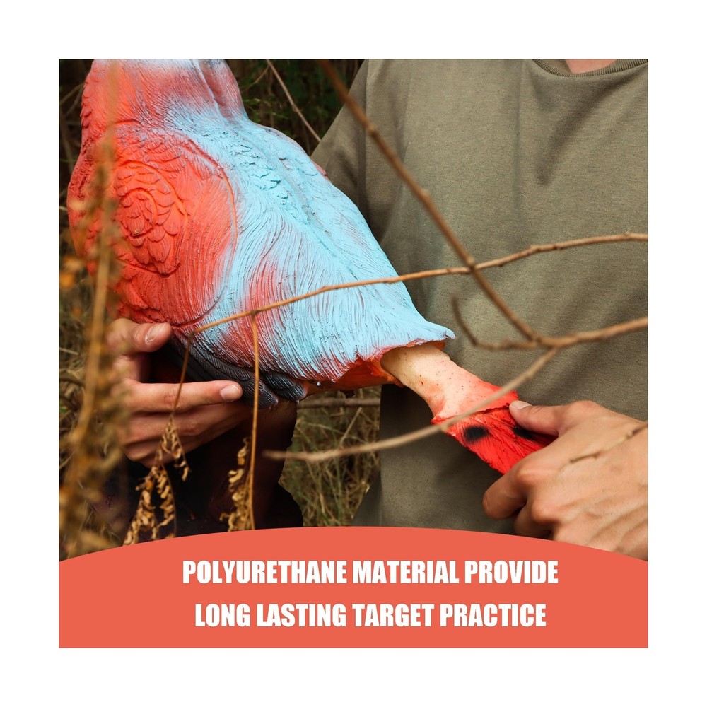 Archery Animal Target 3D Pheasant with Two-Sided Shooting Range and Yard Stak...