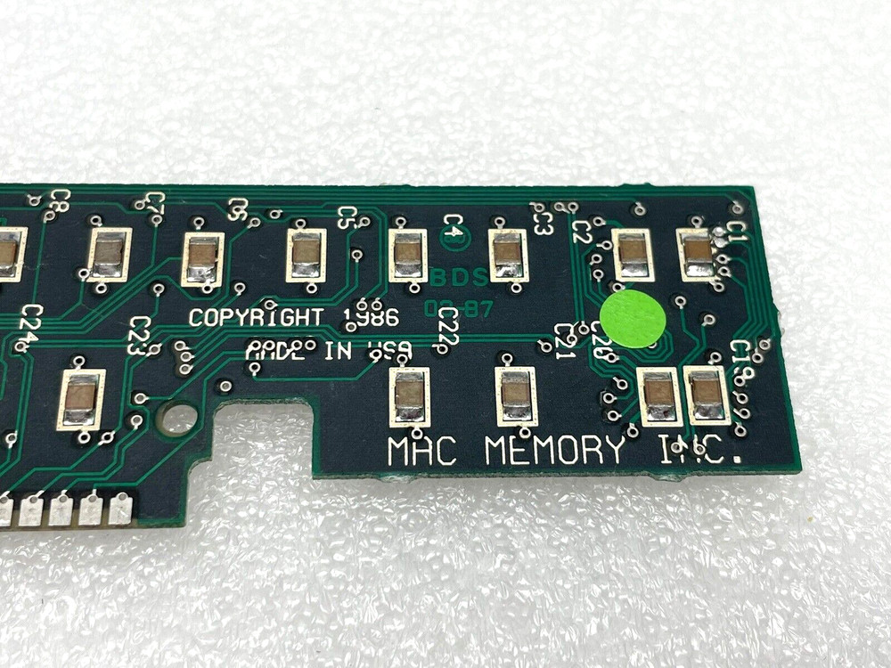 VINTAGE MAC MEMORY INC. MAX PLUS EXPANSION SIMM FOR APPLE MAC PLUS/SE NOT TESTED