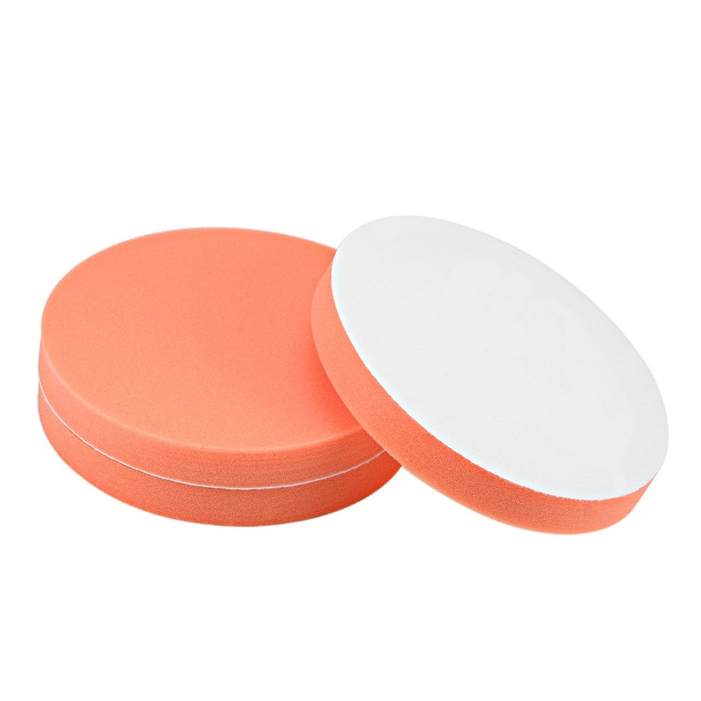 7" Buffing Sponge Pads, Drill Polishing Buffer Pad Disc, Hook and Loop Back 3pcs