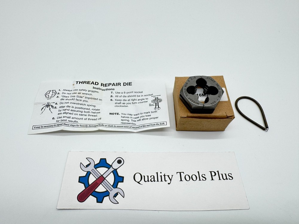 Murray Tools NEW Split Hex Die Thread Chaser M16 X 2.00 USA