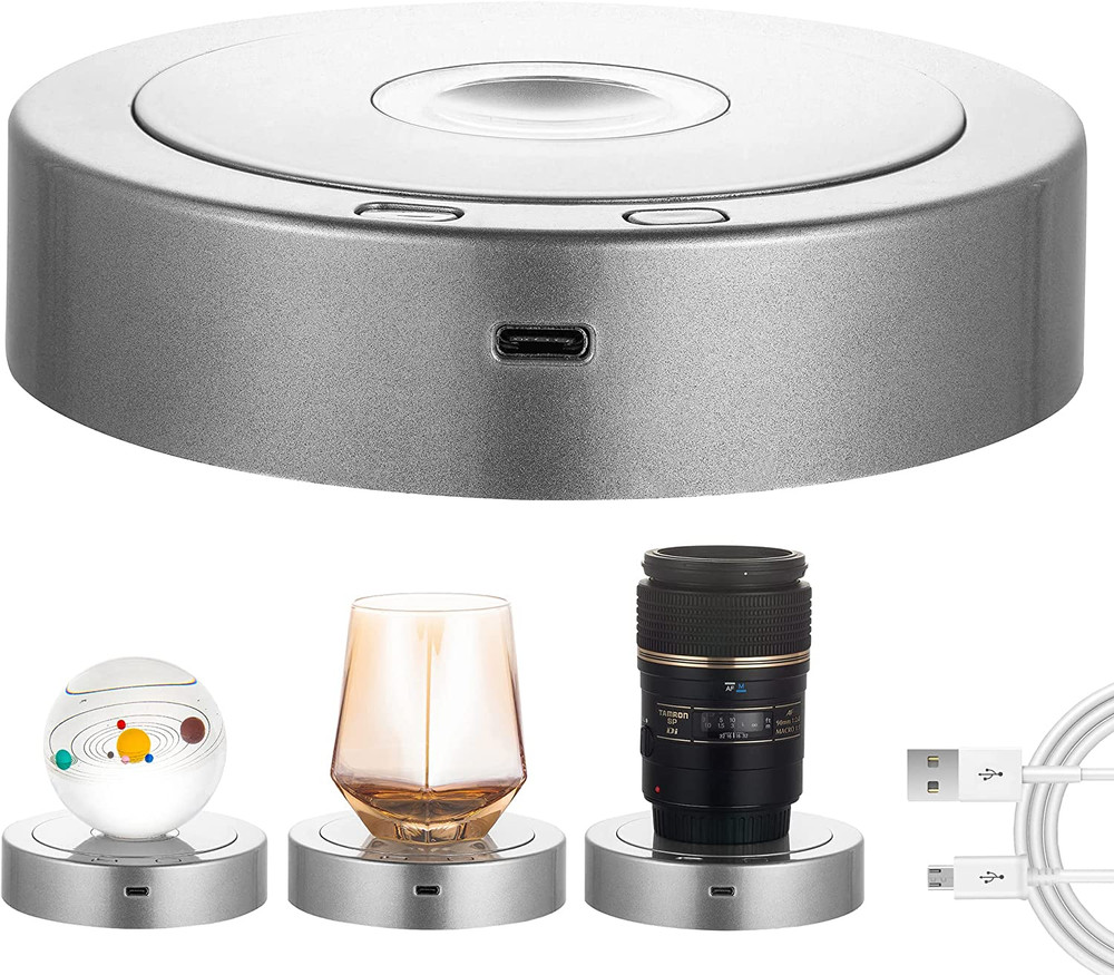 Rotating Display Stand - Spinning Display Stand with Colored Lights - Lighted LE