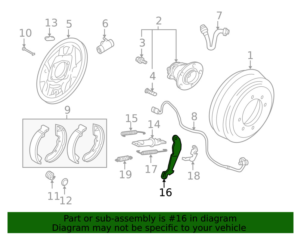 Genuine Mitsubishi Lever 4600A154