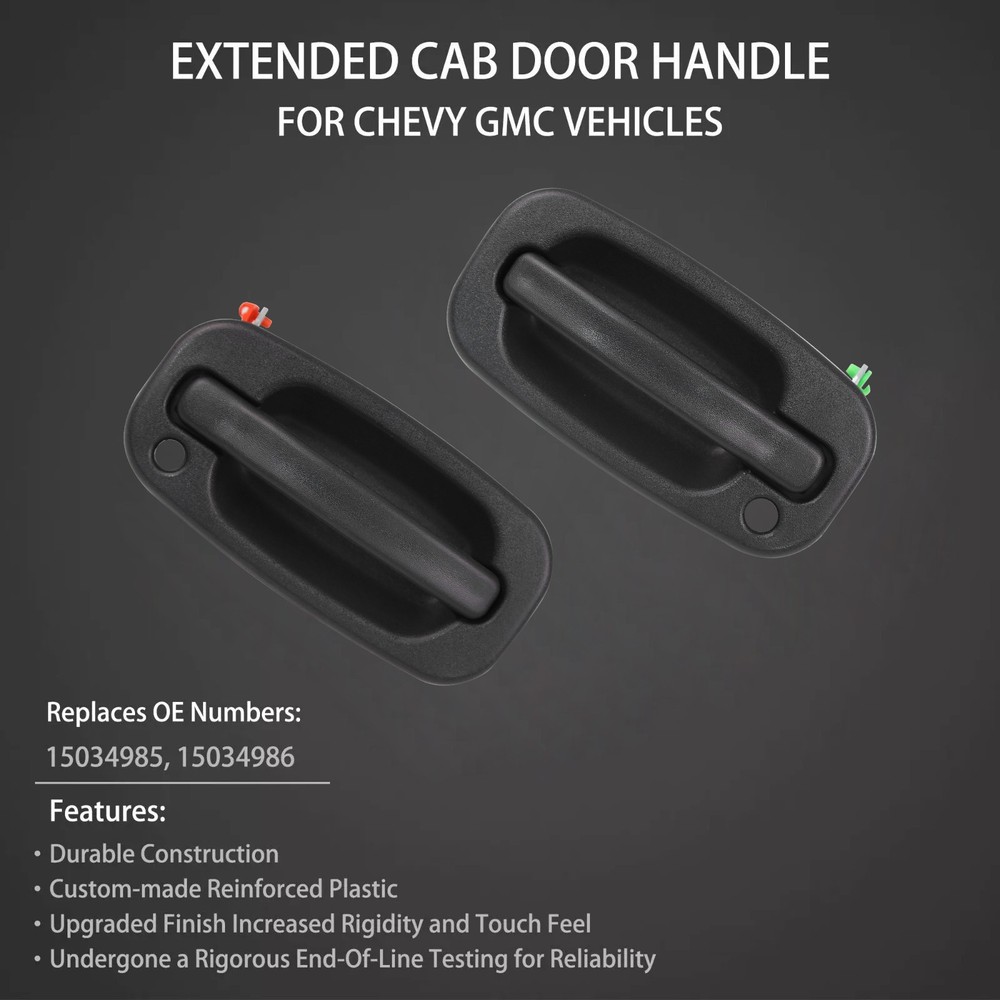 Pair Front Outer Door Handle For 1999-2007 Chevy Silverado GMC Sierra Left+Right