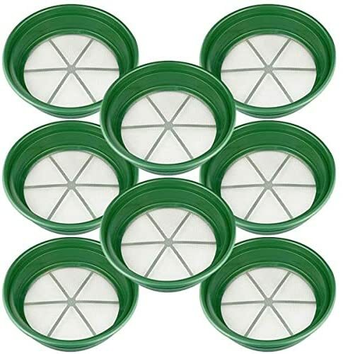 8pc Classifier Sifting Pan Set For Your Gold Panning