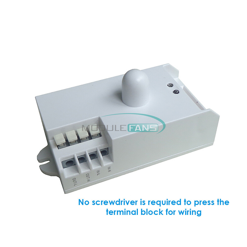 AC85-250V 5.8Ghz Microwave Radar Sensor Switch Motion Detection Light Switch