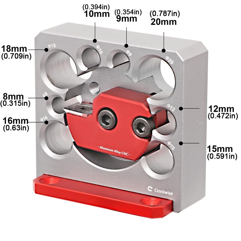 Adjustable Drill Milling Dowel Round Rod Auxiliary Tool with Carbide Blade, E...