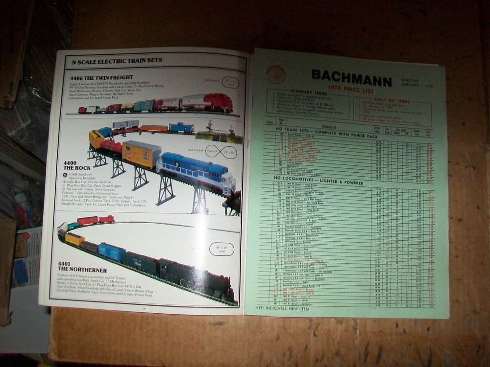 Vintage 1978 Bachmann Model Train Catalog