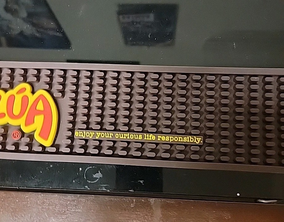 Kahlua Rail Runner Rubber Promotional Bar Mat Pre-Owned