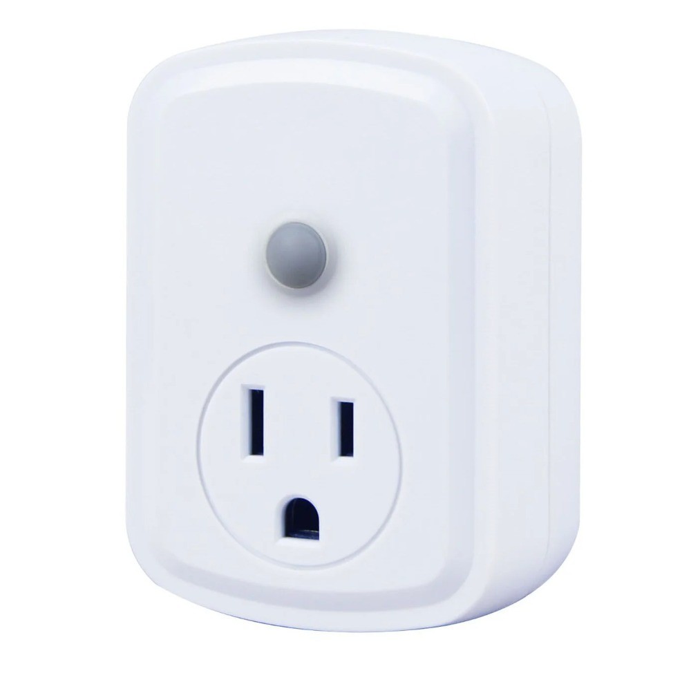 Indoor Wireless Remote Control Outlet Single Plug in White
