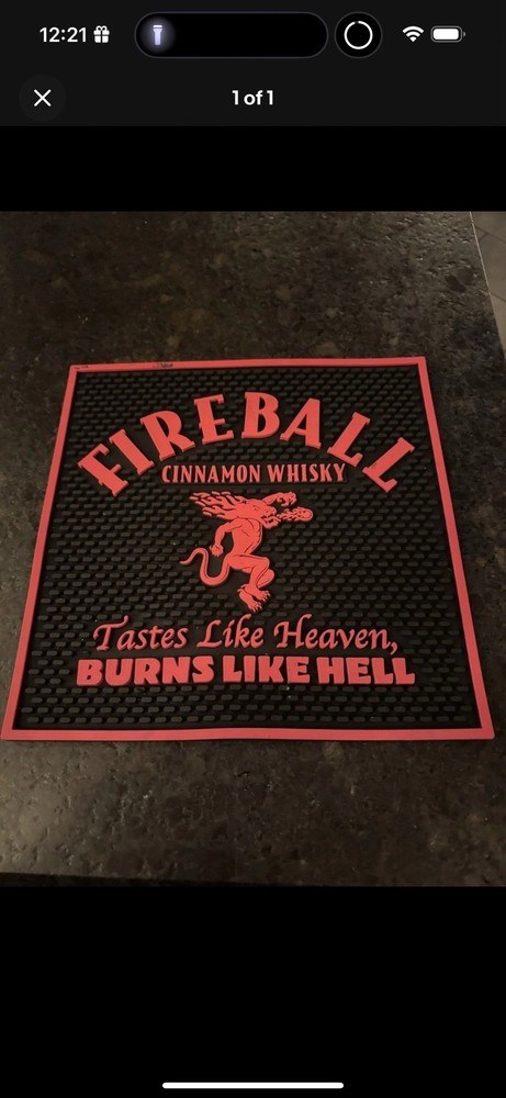 Fireball Whiskey Bar Mat
