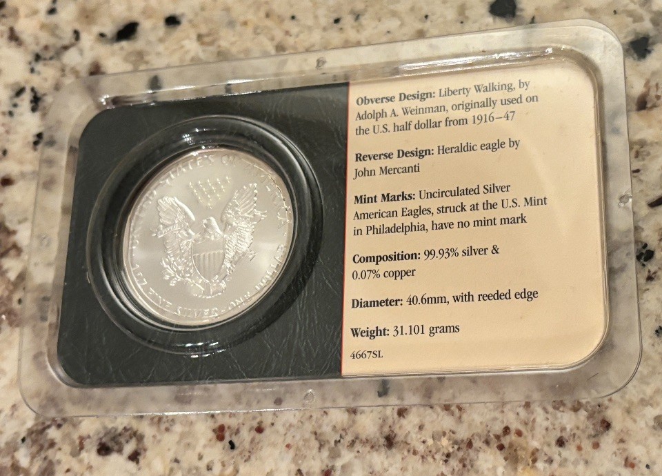 2000 Silver American Dollar 99.93% Silver Uncirculated