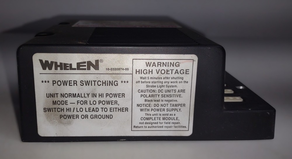 Whelen Strobe Power Supply 