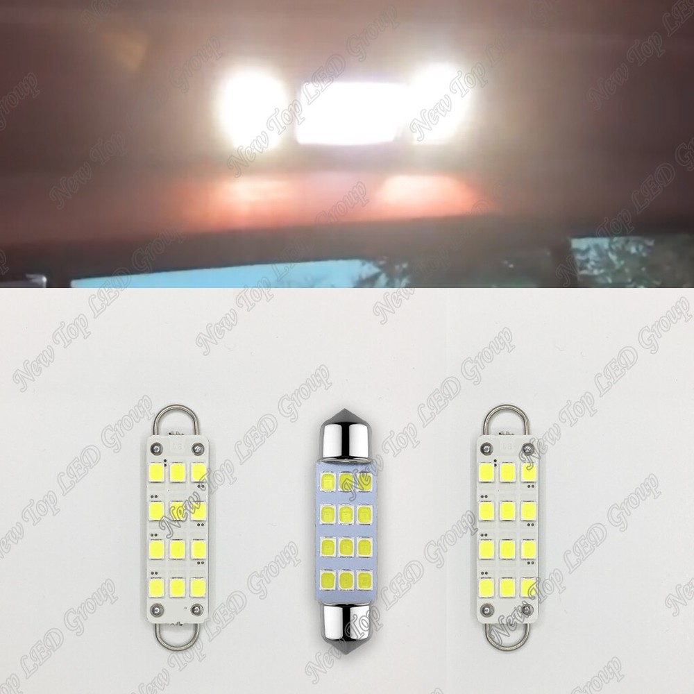 2 Map 1 Dome white LED Interior lights for 1988-1998 Chevy Silverado/GMC Sierra