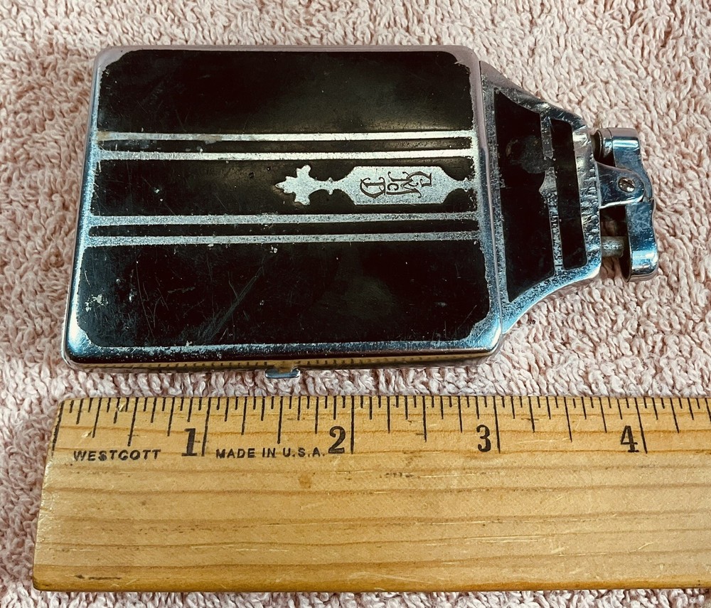 Vintage Ronson Cigarette Case & Lighter W/ Initials. Untested.