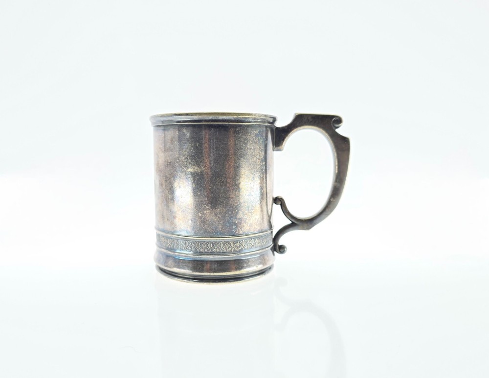 ANTIQUE Mug Cup 1877-1904 ROGERS SMITH & CO. MERIDEN CT #027