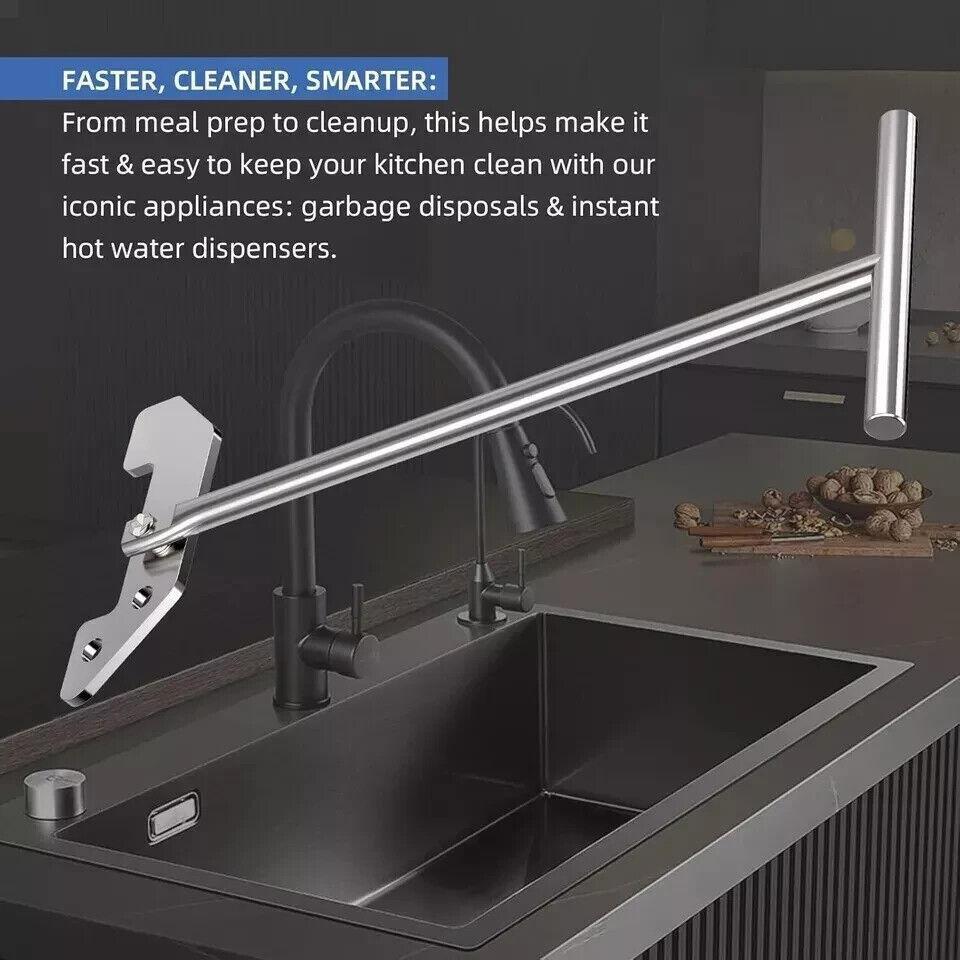 Garbage Disposer Unjamming Wrench Silver Garbage Disposal Wrench Tool Garbage